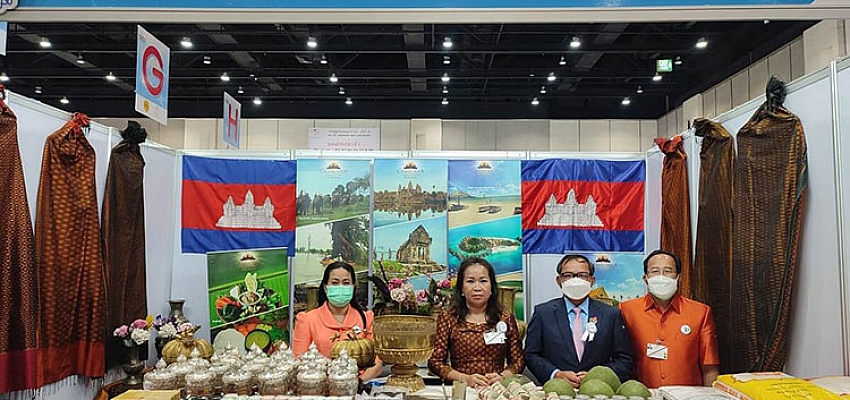 Cambodian products displayed at Diplomatic Red Cross Bazaar in Thailand